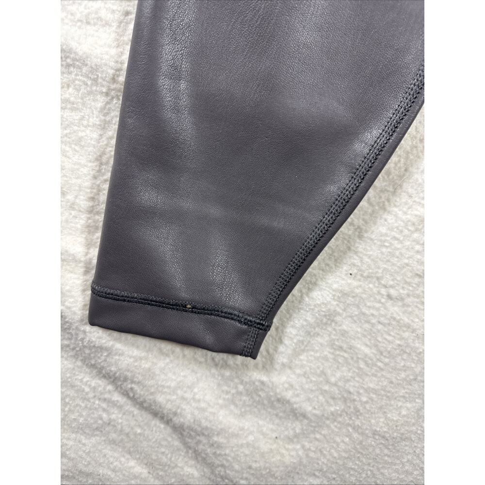 Great Yogalicious size S gray faux leather Lady Love ankle leggings women NWT - Picture 5 of 7